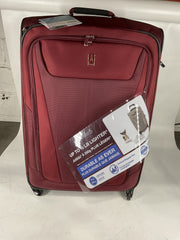 Travelpro Maxlite 5 Softside Expandable Luggage with 4 Spinner Wheels, Lightweight Suitcase, Men and Women - Burgundy/Checked-Large 29-Inch
