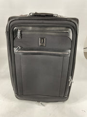 Travelpro Platinum Elite Softside Expandable Luggage, 2 Wheel Upright Suitcase, USB Port, Men and Women - Shadow Black/Carry-On 22-Inch
