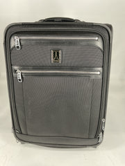 Travelpro Platinum Elite Softside Expandable Luggage, 2 Wheel Upright Suitcase, USB Port, Men and Women - Shadow Black/Carry-On 20-Inch