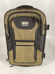 Travelpro Unisex-Adult Bold Softside Expandable Rollaboard Upright Luggage - Olive/Black/Checked-Medium 25-Inch