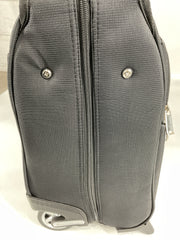 Travelpro Skypro Lightweight Airline Size Carry On Luggage Trolley Suitcase - Midnight Black/22" Rolling Garment Bag