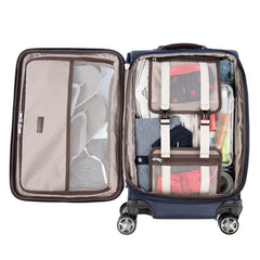 Travelpro Platinum Elite Softside Expandable Luggage, 8 Wheel Spinner Suitcase, USB Port, Suiter, Men and Women U1