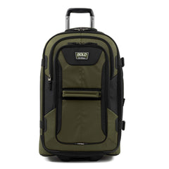 Travelpro Unisex-Adult Bold Softside Expandable Rollaboard Upright Luggage - Olive/Black/Checked-Medium 25-Inch