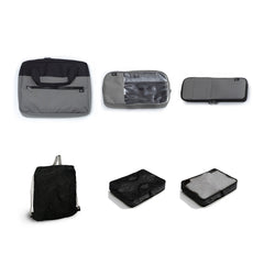Barmes Design Carry-on Luggage including Laptop Satchel, Essentials Bag, Sorted Case U1