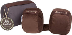 Kuhi Comfort Original Travel Pillow 2 Luxurious Cushions that Cradle Your Head on the Sides Comes in Convenient Carry Case - Brown/One Size