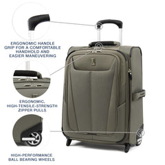 Travelpro Maxlite 5 Softside Expandable Upright 2 Wheel Luggage, Lightweight Suitcase, Men and Women U1