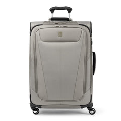 Travelpro Maxlite 5 Softside Expandable Luggage with 4 Spinner Wheels, Lightweight Suitcase, Men and Women - Champagne/Checked-Medium 25-Inch