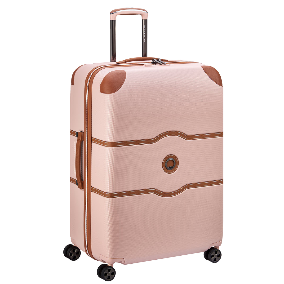 DELSEY Paris Chatelet Air 2.0 Hardside Luggage with Spinner Wheels ( Blush , Checked-Large 28 Inch ) Blush Checked Large 28 Inch U2