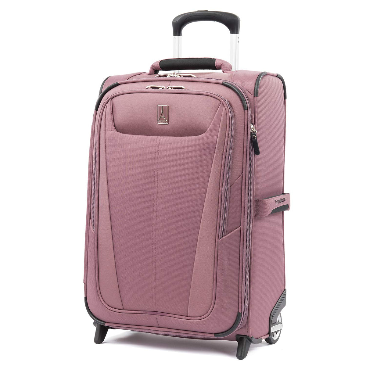 Travelpro Maxlite 5 Softside Expandable Upright 2 Wheel Luggage, Lightweight Suitcase, Men and Women Dusty Rose Pink Carry On 22 Inch U4