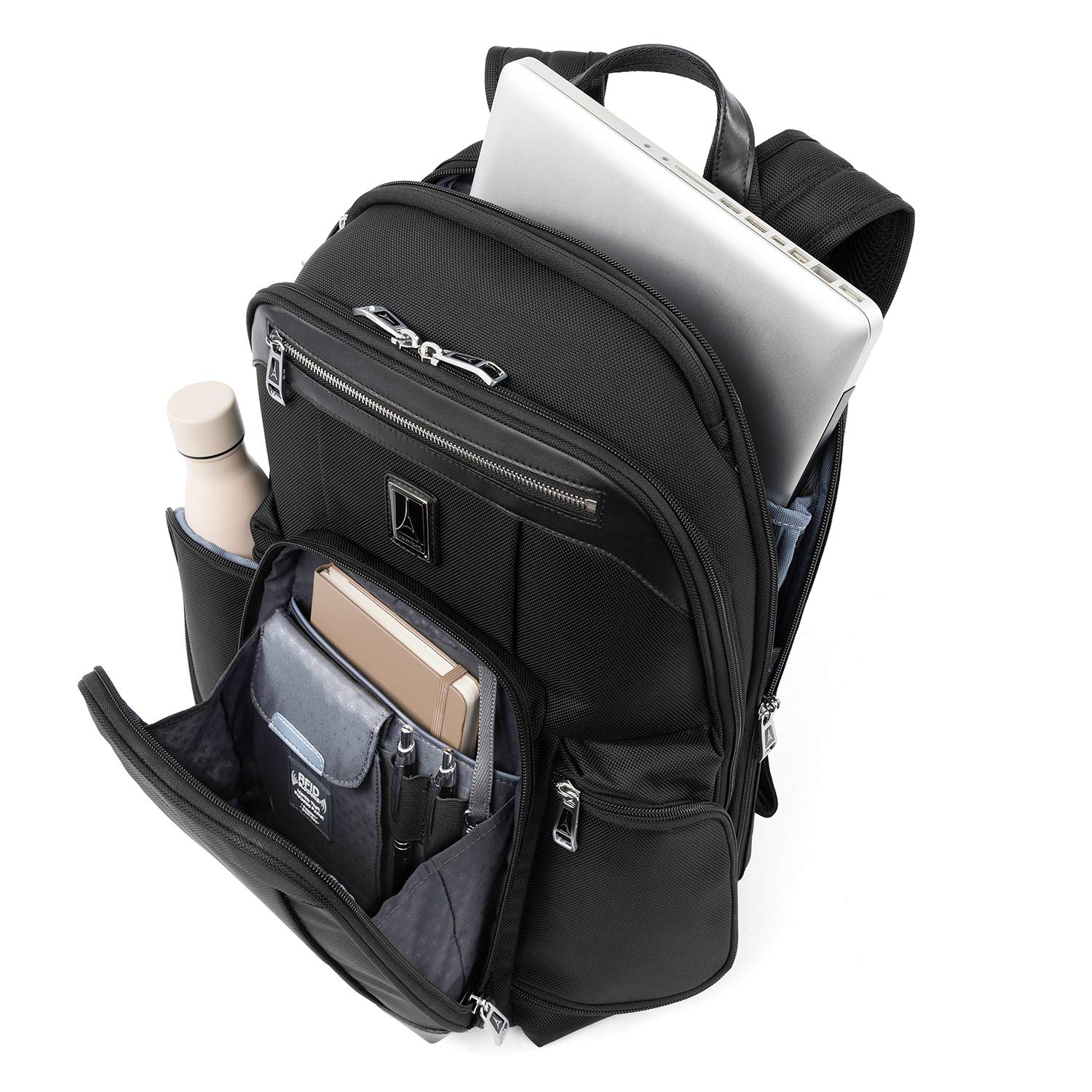 Travelpro Platinum Elite Business Laptop Backpack, Fits up to 17.5 Inch Laptop, Work School Travel, Men and Women ( Shadow Black , 17.5-Inch ) Shadow Black 17 5 Inch U5