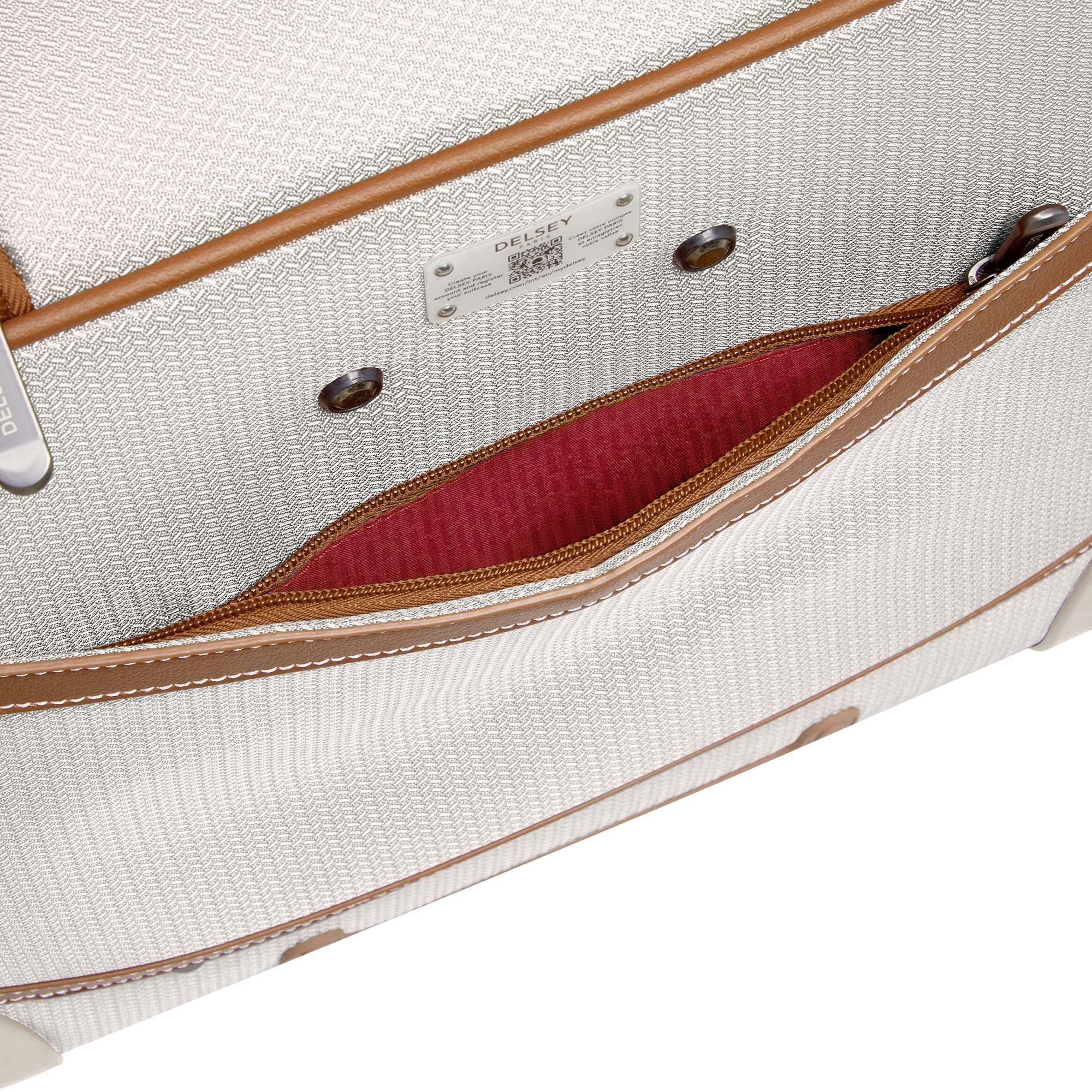 DELSEY Paris Chatelet Air 2.0 Softside Luggage Under-Seater with 2 Wheels ( Angora , Carry-on 16 Inch ) Angora Carry On 16 Inch U1