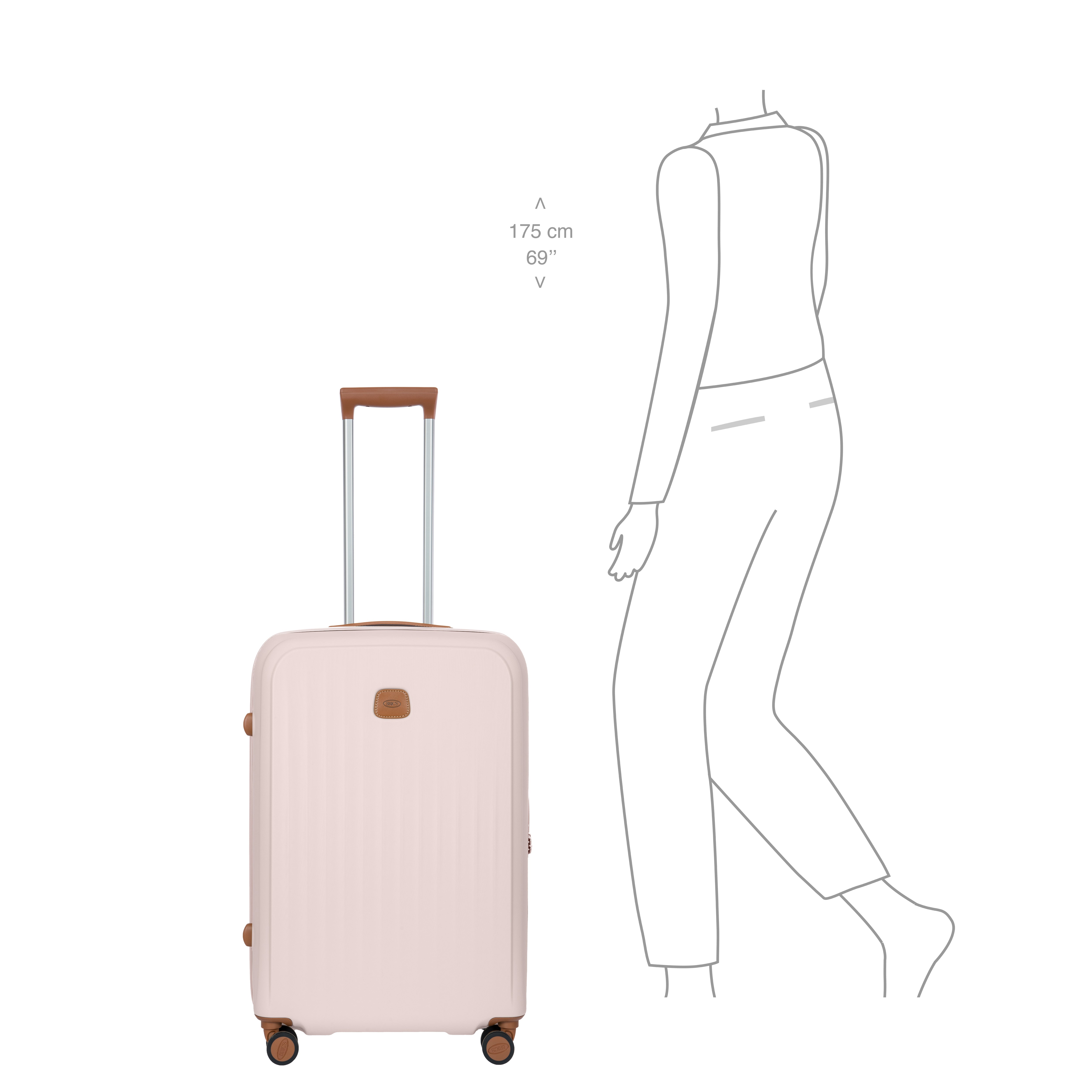 Bric's Taormina 27" Expandable Spinner ( Pink , One Size ) Pink One Size U1