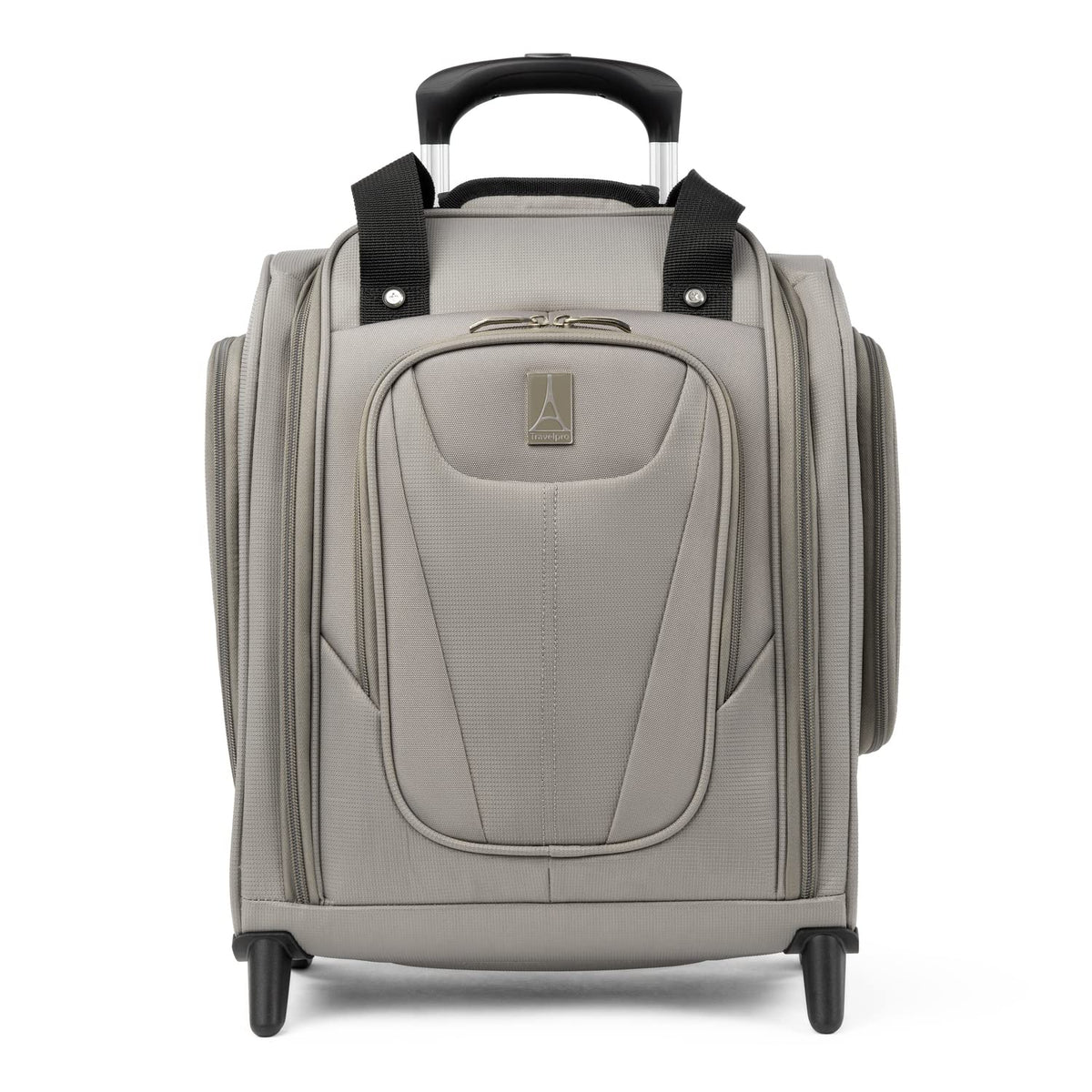 Travelpro Luggage Maxlite 5 Softside Lightweight Rolling Underseat Compact Carry on Upright 2 Wheel Bag, Men and Women ( Champagne , 15-Inch ) Champagne 15 Inch U3