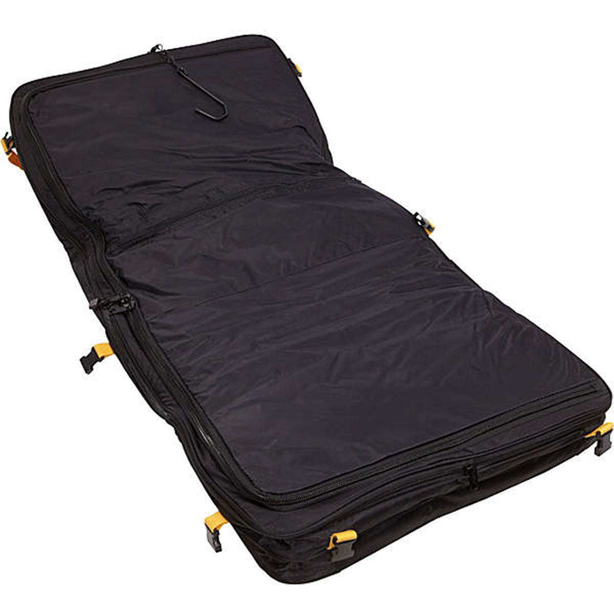 A.Saks EXPANDABLE Deluxe Tri-Fold Carry On Garment Bag ( Black , One Size ) Black One Size U1