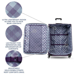 Travelpro Maxlite 5 Softside Expandable Luggage with 4 Spinner Wheels, Lightweight Suitcase, Men and Women U1