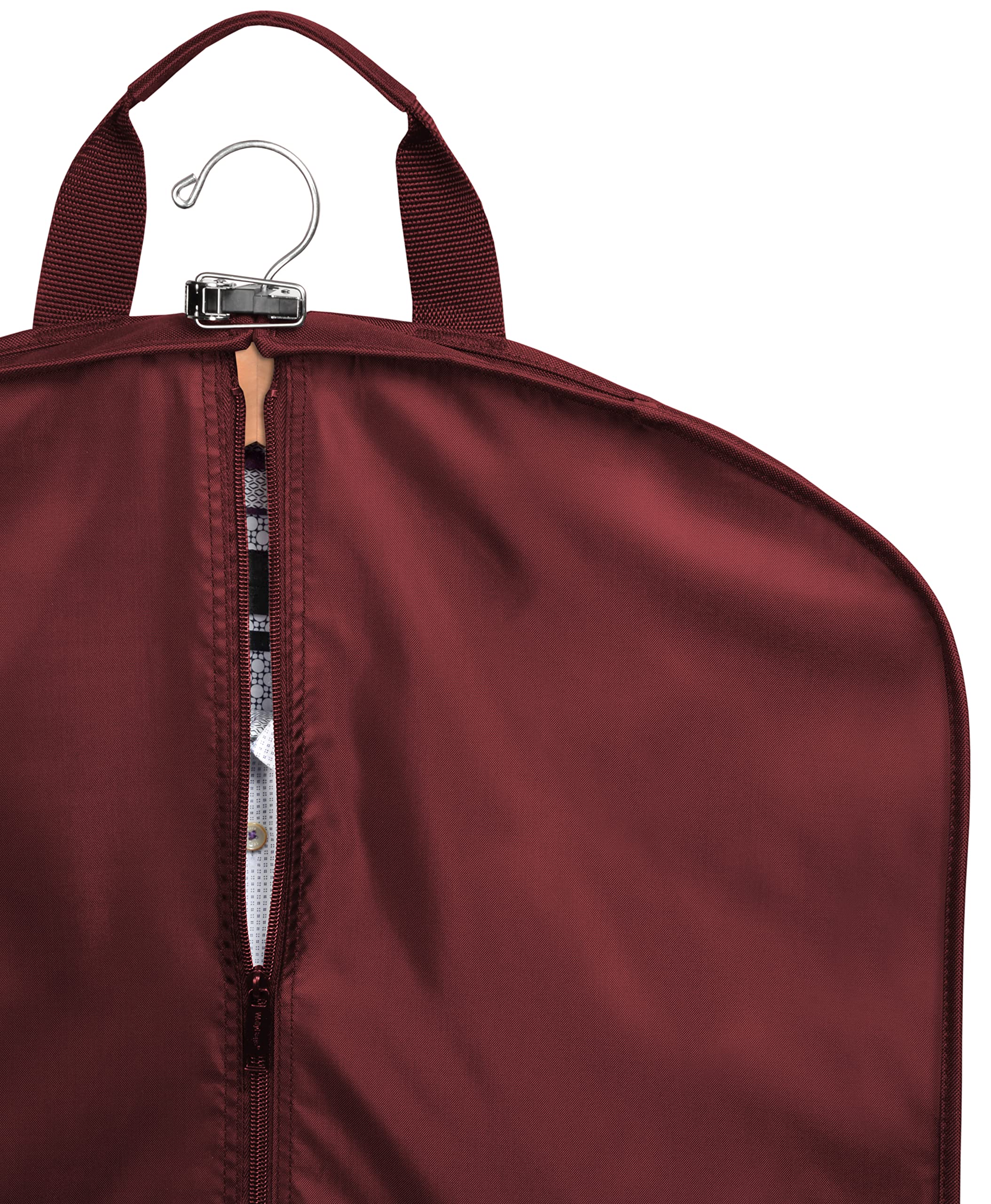 WallyBags® 48” Deluxe Tri-Fold Travel Garment Bag with three pockets ( Merlot , 48-inch ) Merlot 48 Inch U1