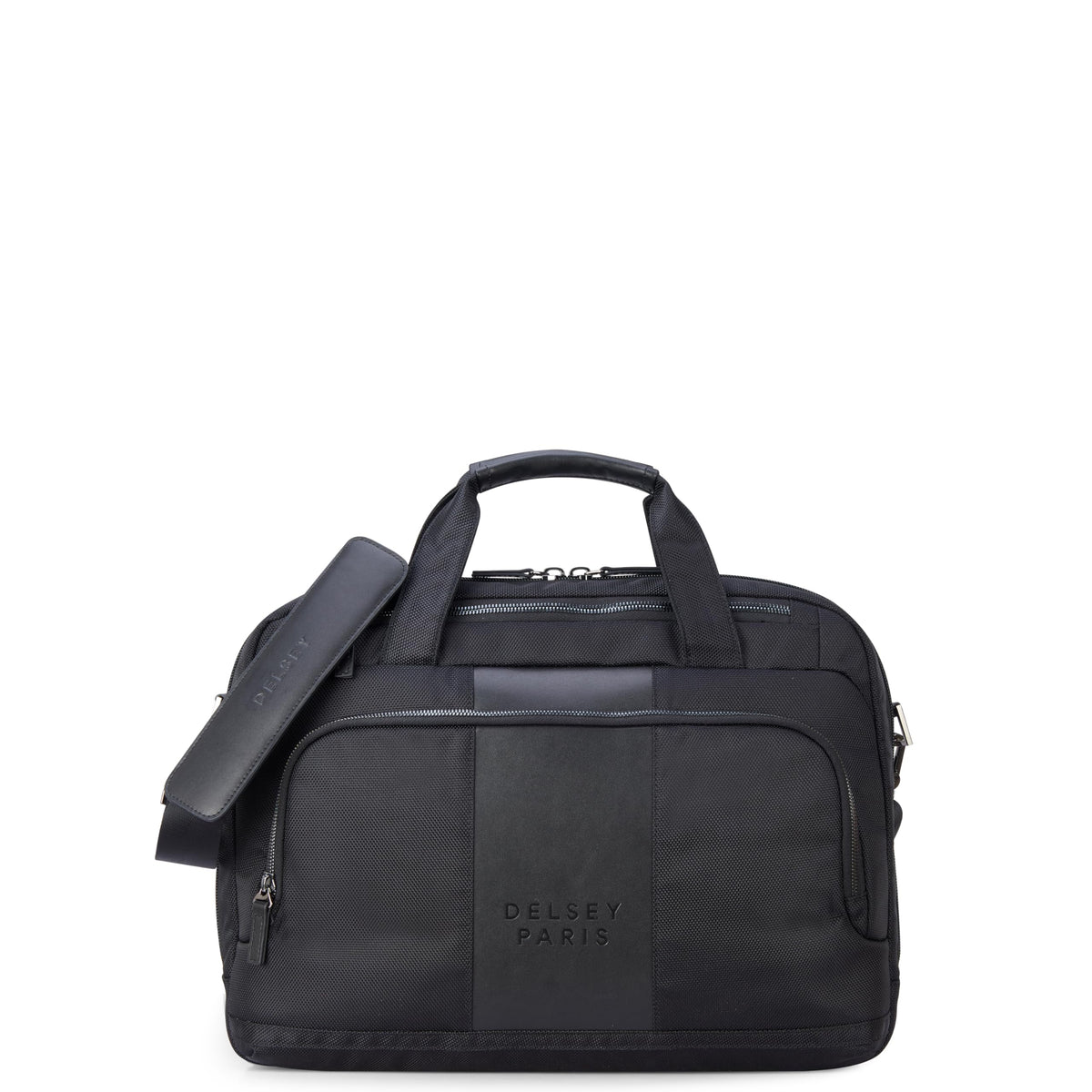 DELSEY PARIS Wagram Briefcase with Laptop Sleeve ( Black , One Size ) Black One Size U1