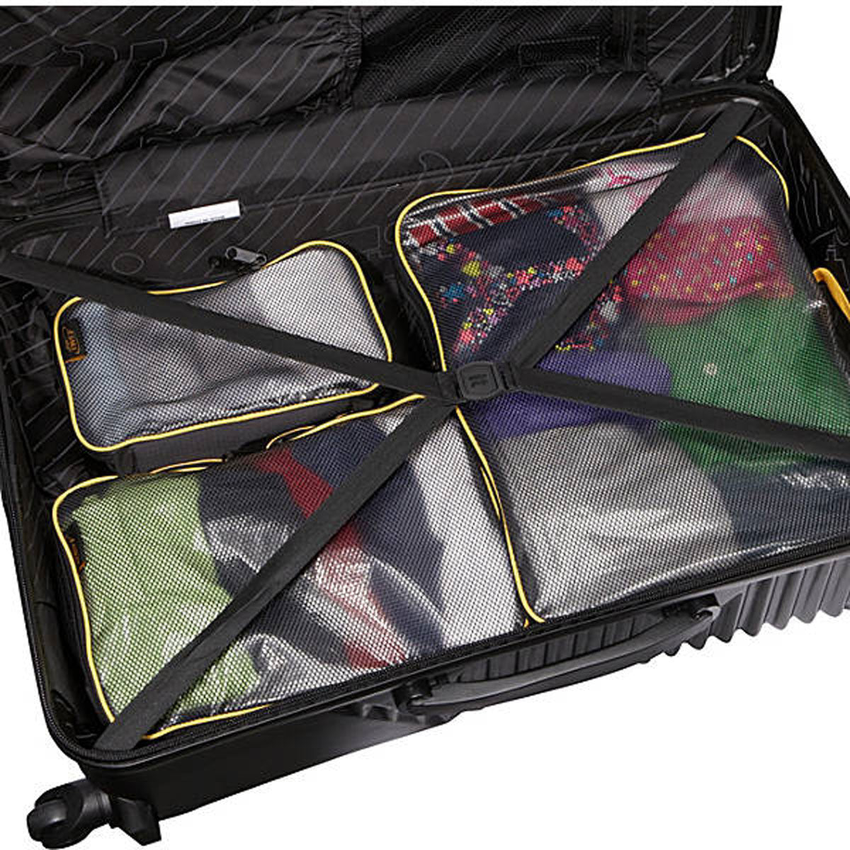 A.SAKS Luggage Packing Essentials, Squares, Paks ( Black , Squares ) Black Squares U2