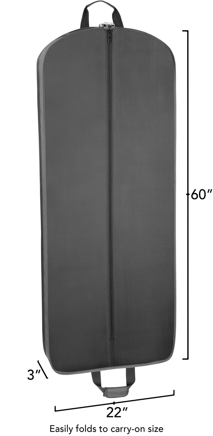 WallyBags 60" Deluxe Travel Garment Bag ( Graphite , 60-inch ) Graphite 60 Inch U2