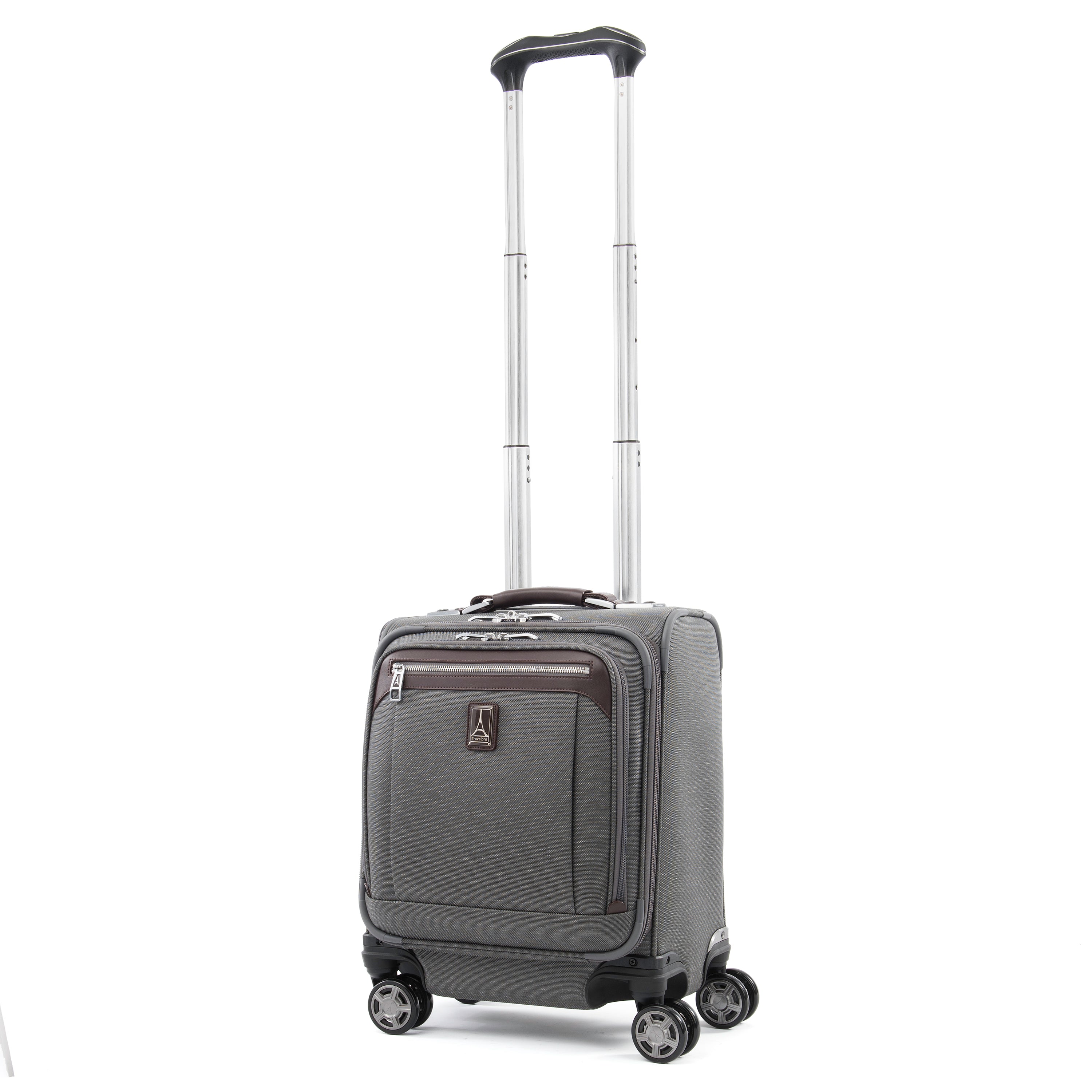 Travelpro Platinum Elite Underseat Spinner Tote Bag with USB Port Vintage Grey 16 Inch U2