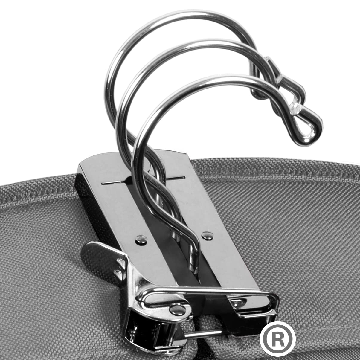 WallyBags 60 Premium Tri-Fold Travel Garment Bag with exterior pocket ( Grey , 60-inch ) Grey 60 Inch U1