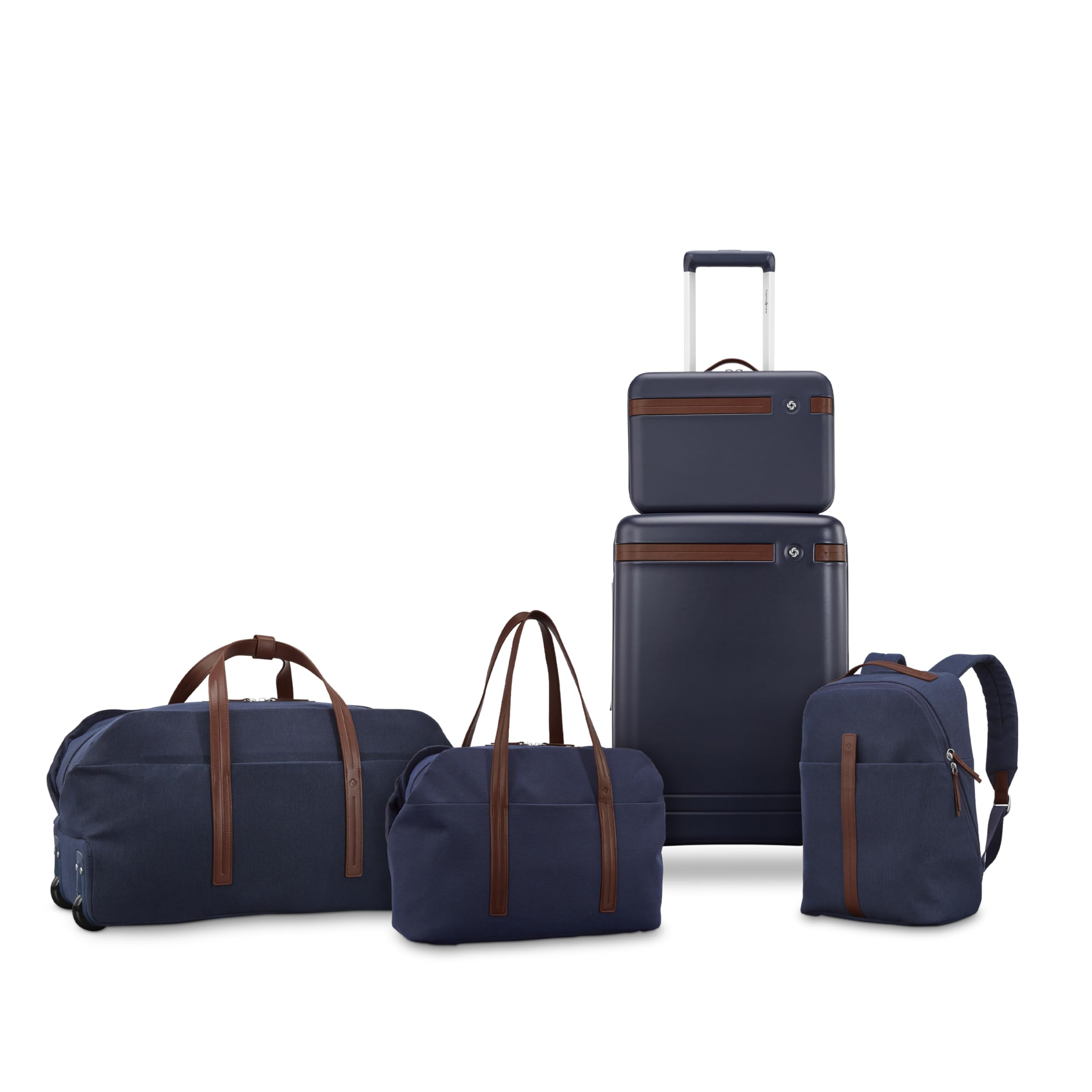 Samsonite Virtuosa Carry-On Travel Backpack with Padded Laptop Sleeve ( Navy , One Size ) Navy One Size U2