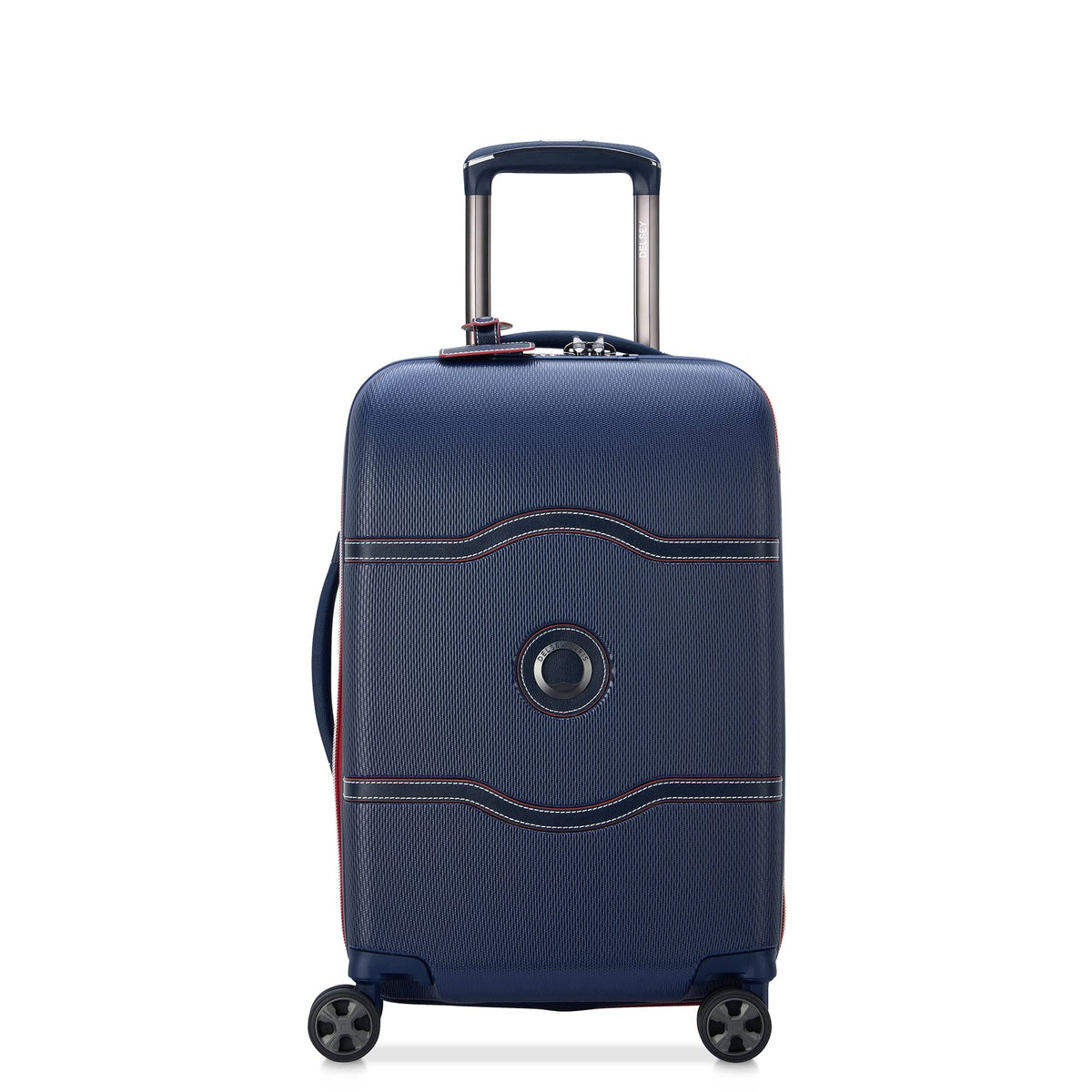 DELSEY Paris Chatelet Air 2.0 Hardside Luggage with Spinner Wheels ( Navy , Carry-on 19 Inch ) Navy Carry On 19 Inch U3