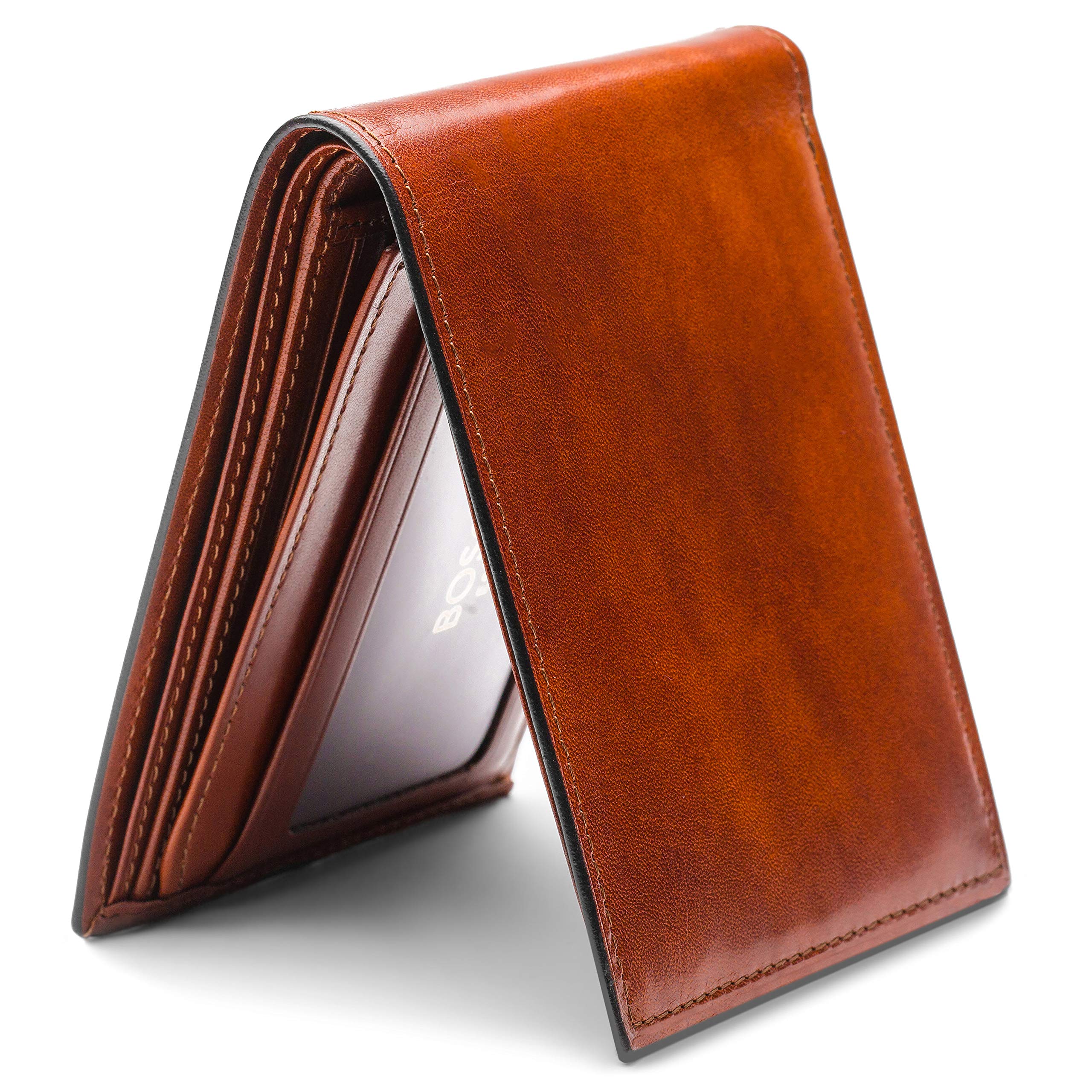 Bosca Old Leather Continental I.D. Wallet ( Amber , One Size ) Amber One Size U2