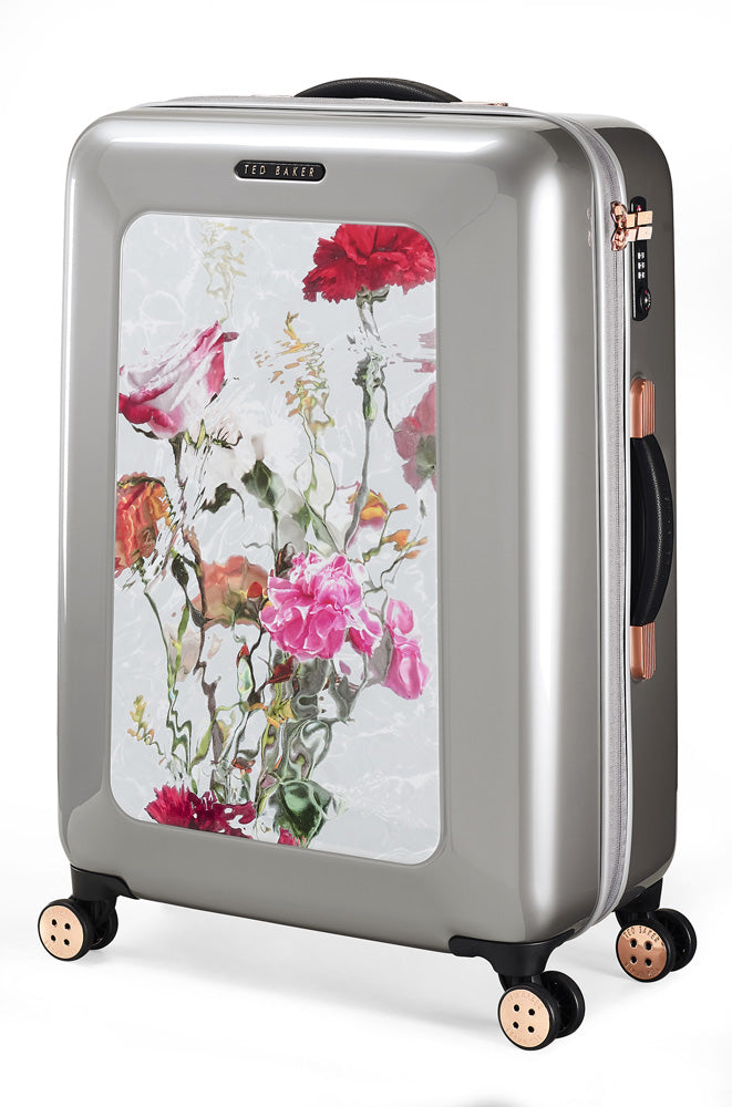 Ted Baker Women's Hardside Lightweight Spinner Luggage ( Water Floral , Checked-Medium 27-Inch ) Water Floral Checked Medium 27 Inch U1