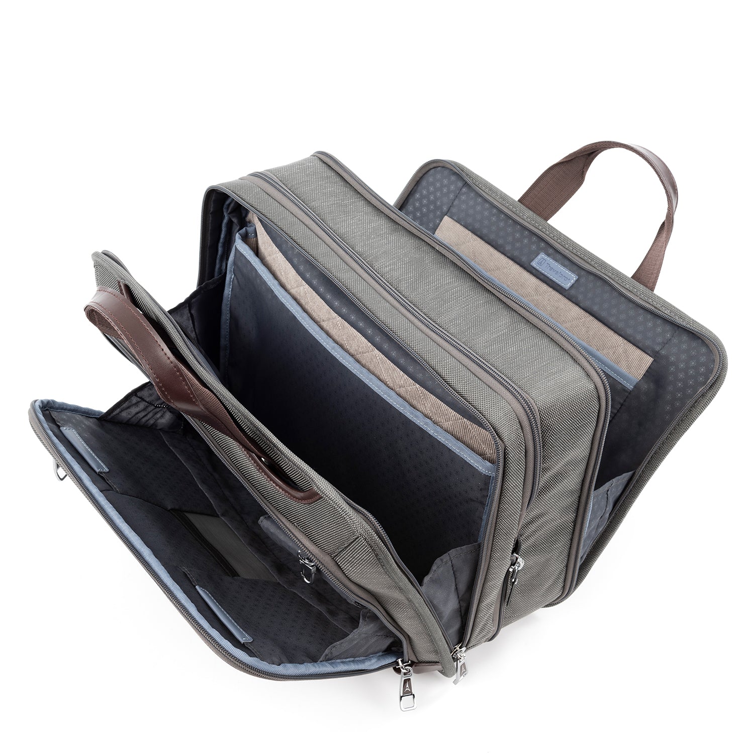 Travelpro Platinum Elite Expandable Business Laptop Briefcase, Fits up to 15.6 Laptop, Work School Travel, Men and Women ( Vintage Grey , 16-Inch ) Vintage Grey 16 Inch U3