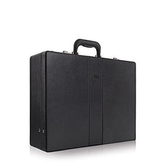 Solo New York Grand Central Attaché Briefcase with Main Compartment, Organizer Section, File Pocket & Dual Combination Locks ( Black , One Size ) Black One Size U3