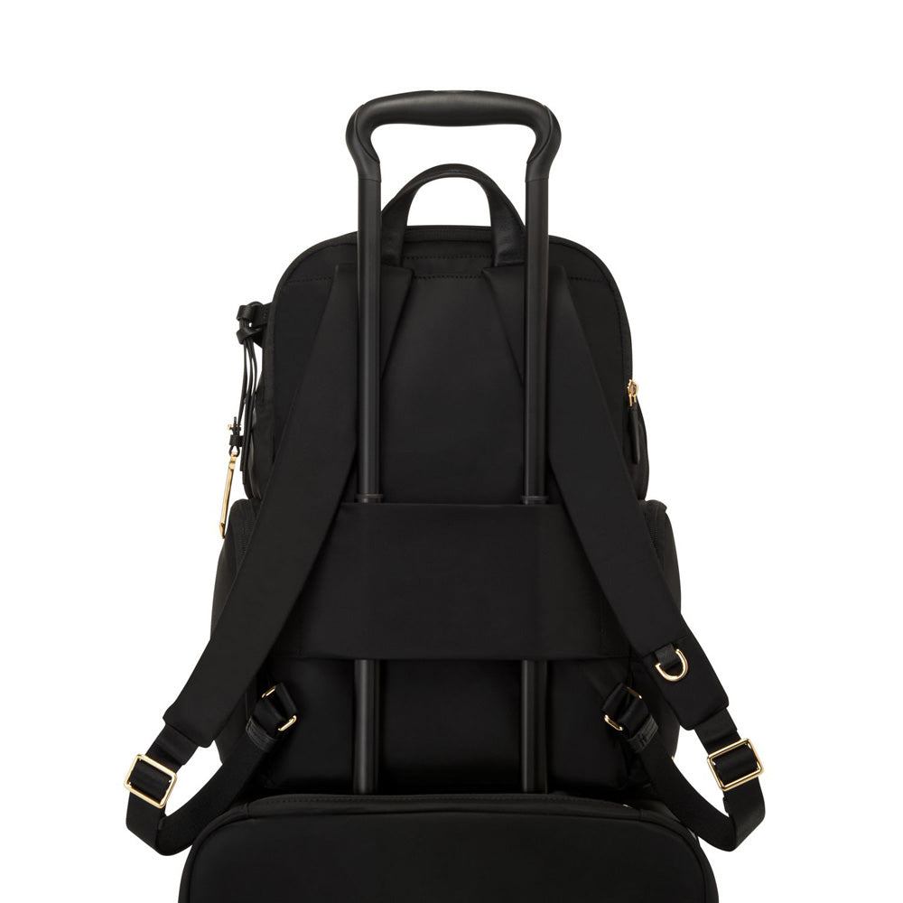 TUMI Celina Backpack ( Black/Gold , One Size ) Black/Gold One Size U1