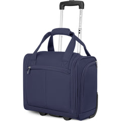 TOTAL TRAVELWARE Everest Expandable Softside Spinner ( Navy , 15-Inch Under Seat Bag Carry-On ) Navy 15 Inch Under Seat Bag Carry On U1