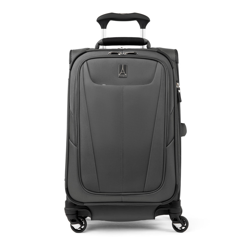 Travelpro Maxlite 5 Softside Expandable Luggage with 4 Spinner Wheels, Lightweight Suitcase, Men and Women Shadow Grey Carry On 21 Inch U45