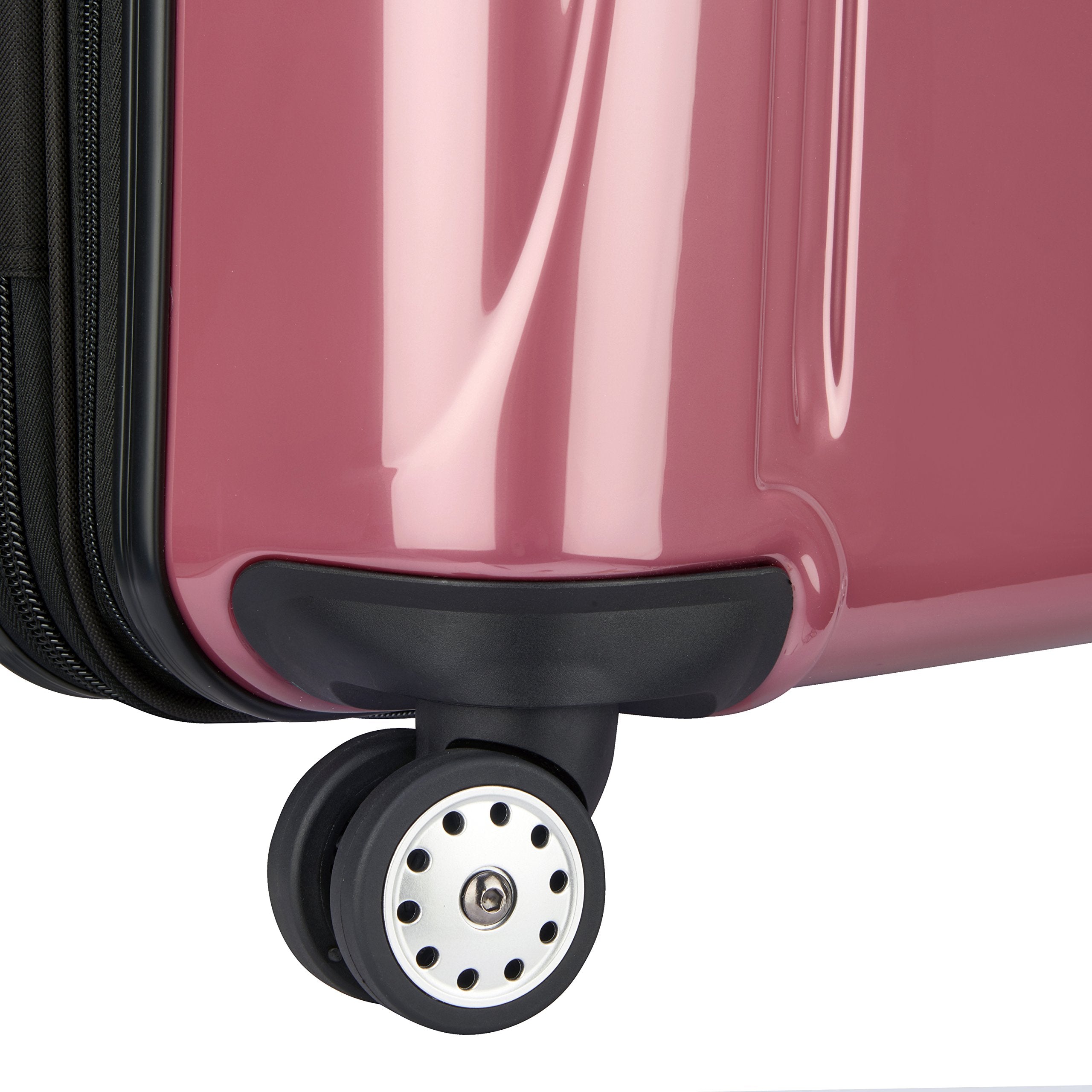 DELSEY Paris Helium Aero Hardside Expandable Luggage with Spinner Wheels ( Peony Pink , Checked-Medium 25 Inch ) Peony Pink Checked Medium 25 Inch U1