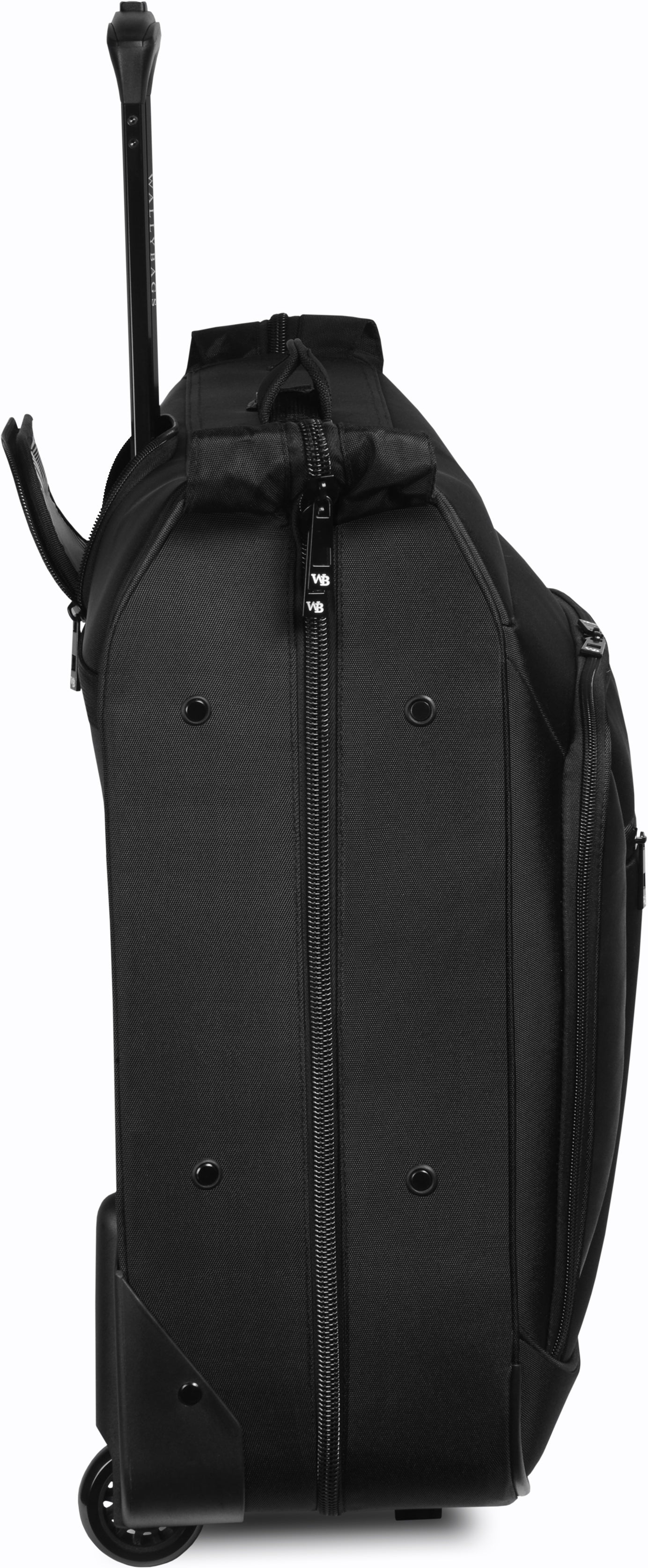 WallyBags® 45” Premium Rolling Garment Bag with multiple pockets Black One Size U7