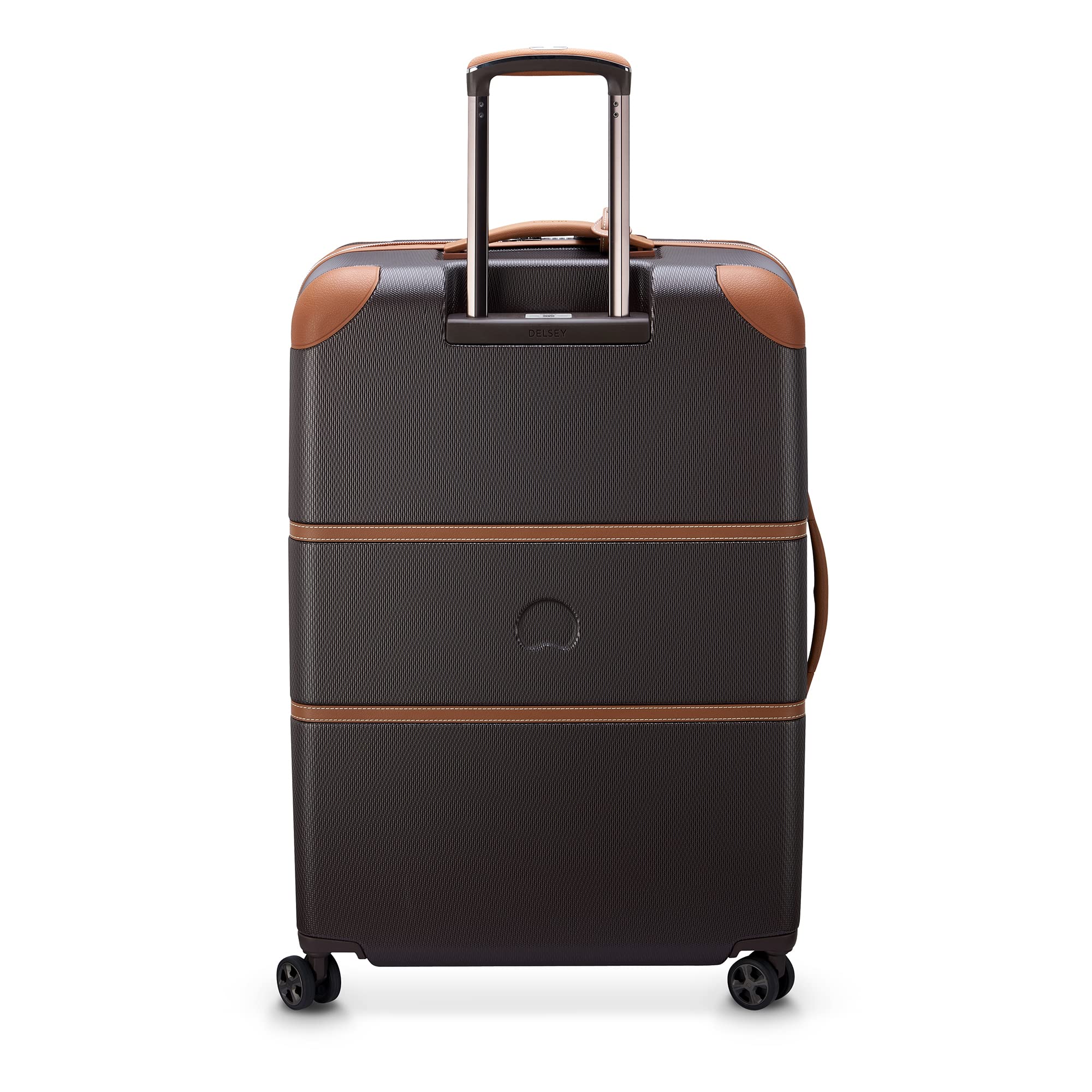 DELSEY Paris Chatelet Air 2.0 Hardside Luggage with Spinner Wheels ( Chocolate Brown , Checked-Large 28 Inch ) Chocolate Brown Checked Large 28 Inch U6