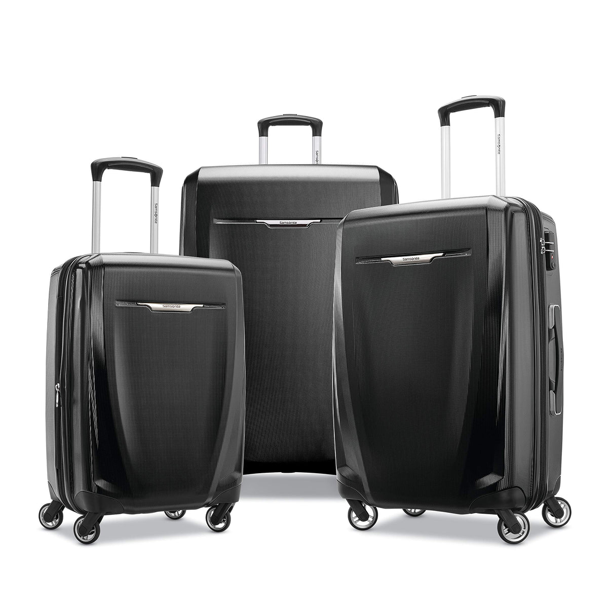 Samsonite Winfield 3 DLX Spinner ( Black , 3-Piece Set (20/25/28) ) Black 3 Piece Set 20 25 28 U1