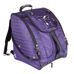 Athalon Everything Ski Boot Bag and Backpack Plus– Ski - Snowboard – Holds Everything – (Ski Boots, Helmet, Goggles, Gloves) Purple/Black One Size U2