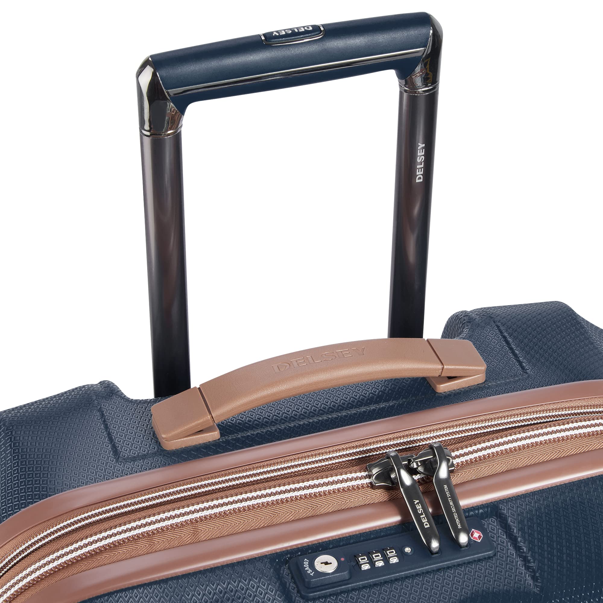 DELSEY Paris Carrousel Hardside Expandable Luggage with Spinner Wheels Navy Carry On 21 Inch U2