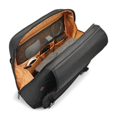 Samsonite Kombi Flapover Briefcase ( Black/Brown ) Black/Brown  U2