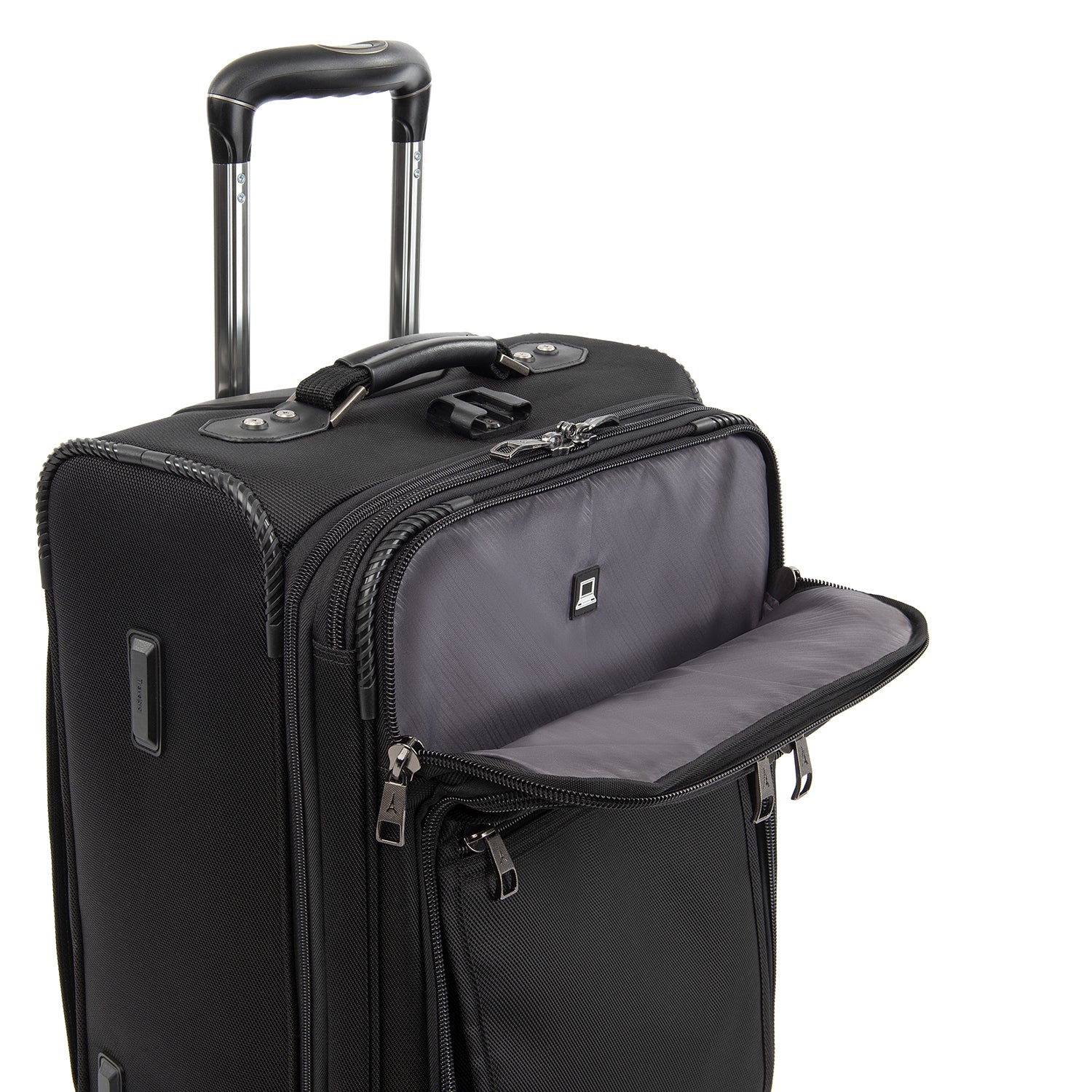 Travelpro Crew Expert Max Carry-on Expandable Rollaboard Jet Black One Size U1