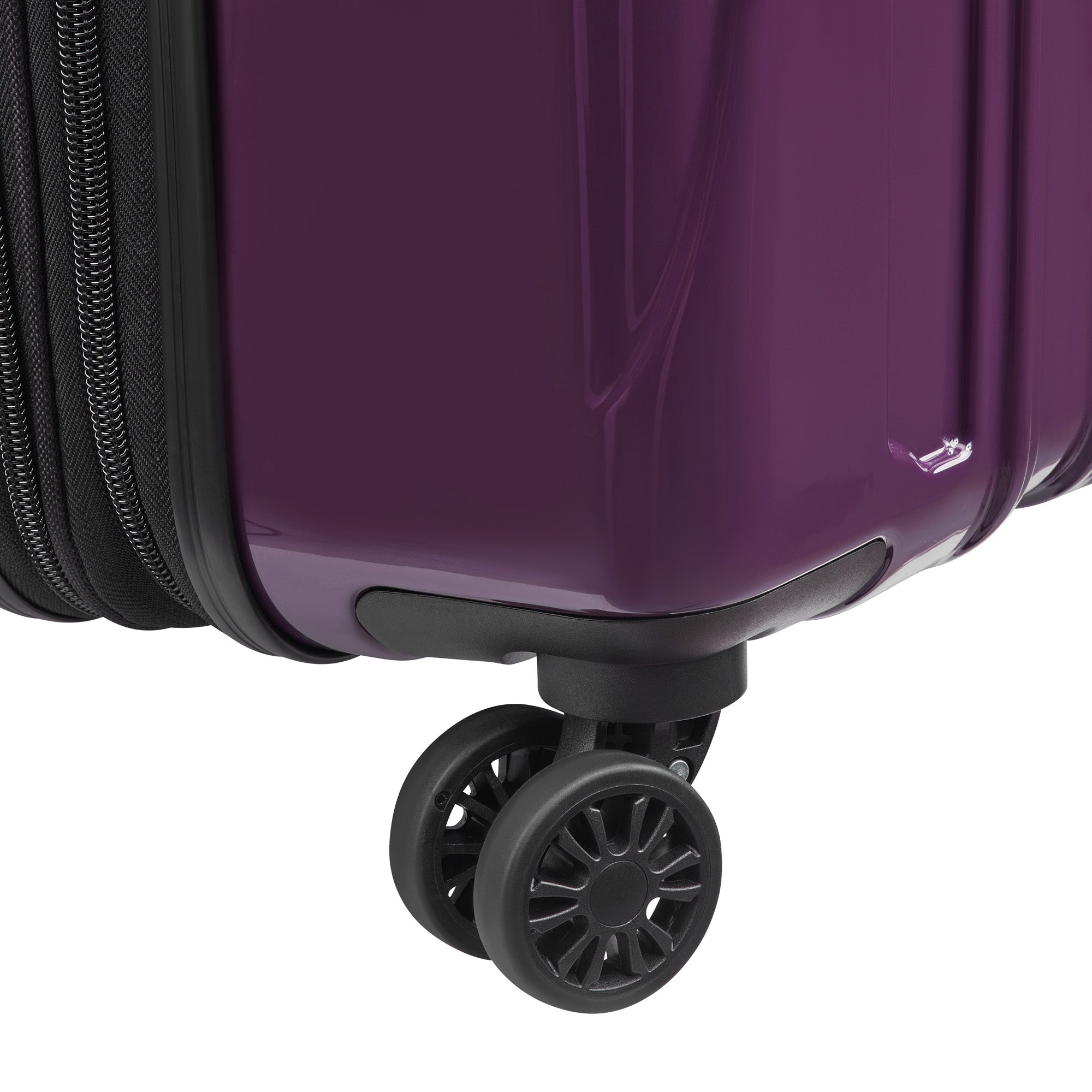 DELSEY Paris Helium Aero Hardside Expandable Luggage with Spinner Wheels ( Plum , Checked-Medium 25 Inch ) Plum Checked Medium 25 Inch U6
