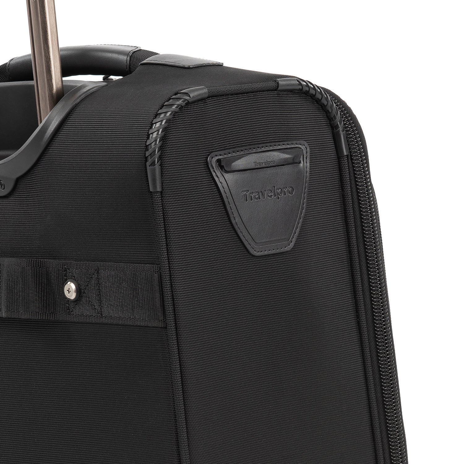 Travelpro Crew Versapack Carry-on 2 Wheel Upright Rolling Tote, 14-Inch Laptop or Tablet Pocket, Men and Women, Jet Black, 16.5-Inch U1