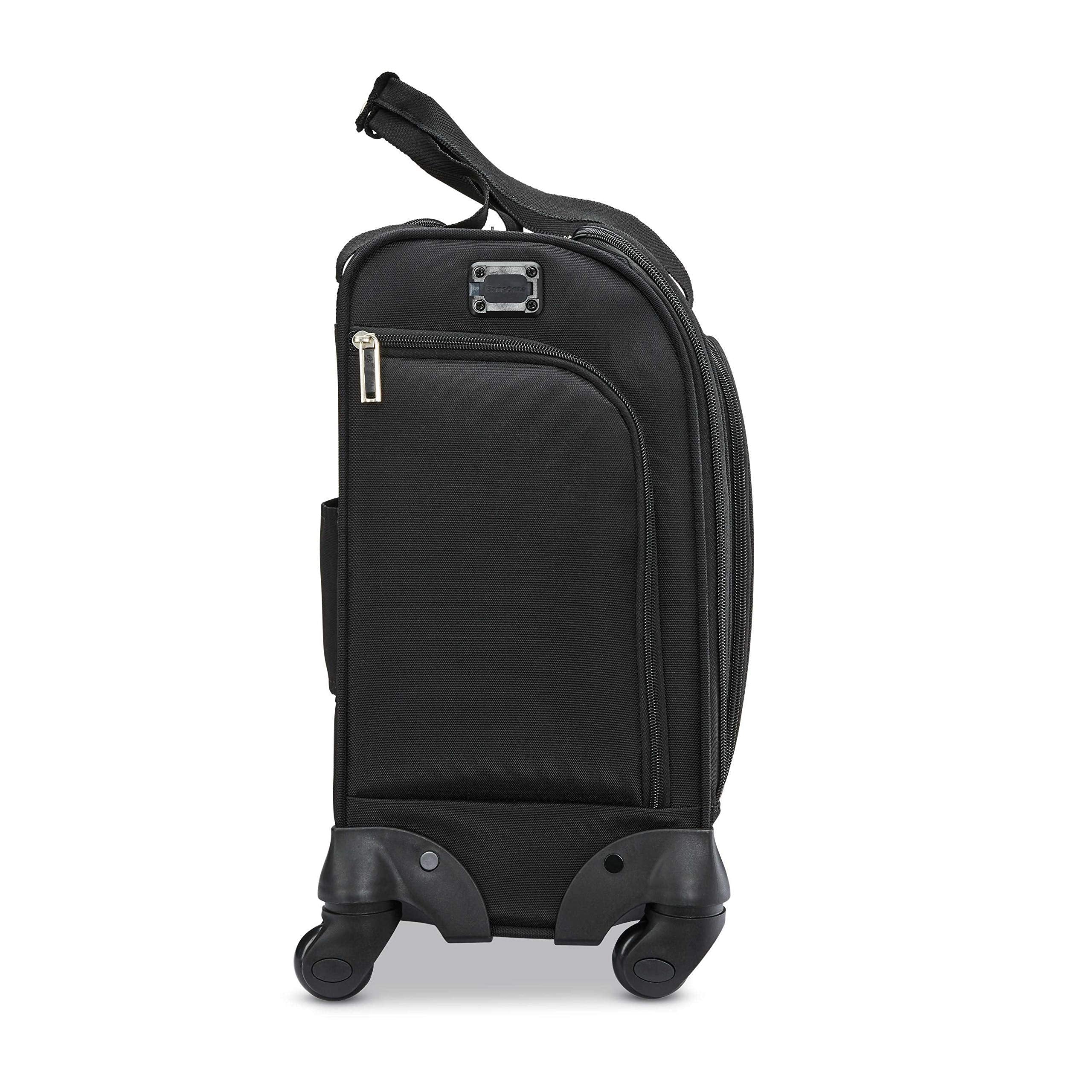 Samsonite Underseat Carry-On Spinner with USB Port ( Jet Black , One Size ) Jet Black One Size U6