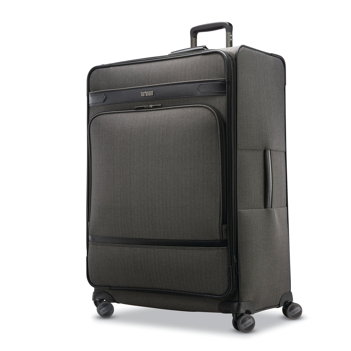 Hartmann Herringbone Deluxe Extended Journey Expandable Spinner ( Black Herringbone , One Size ) Black Herringbone One Size U2