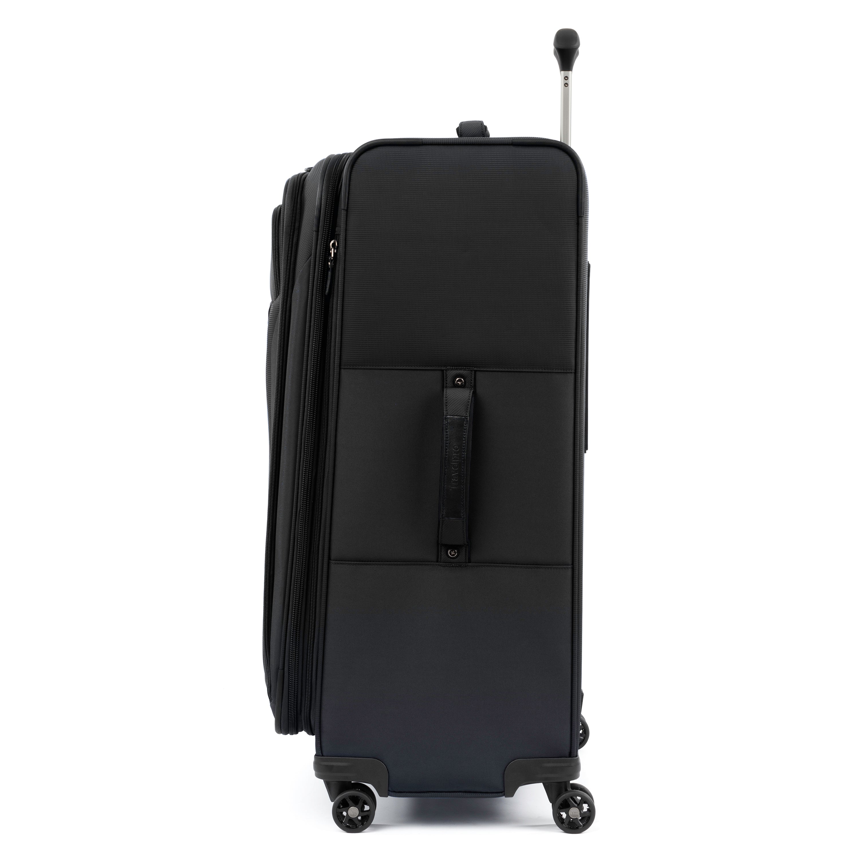 Travelpro Tourlite Softside Expandable Luggage with 4 Spinner Wheels, Lightweight Suitcase, Men and Women ( Black , 3-Piece Set (21/25/29) ) Black 3 Piece Set 21 25 29 U1