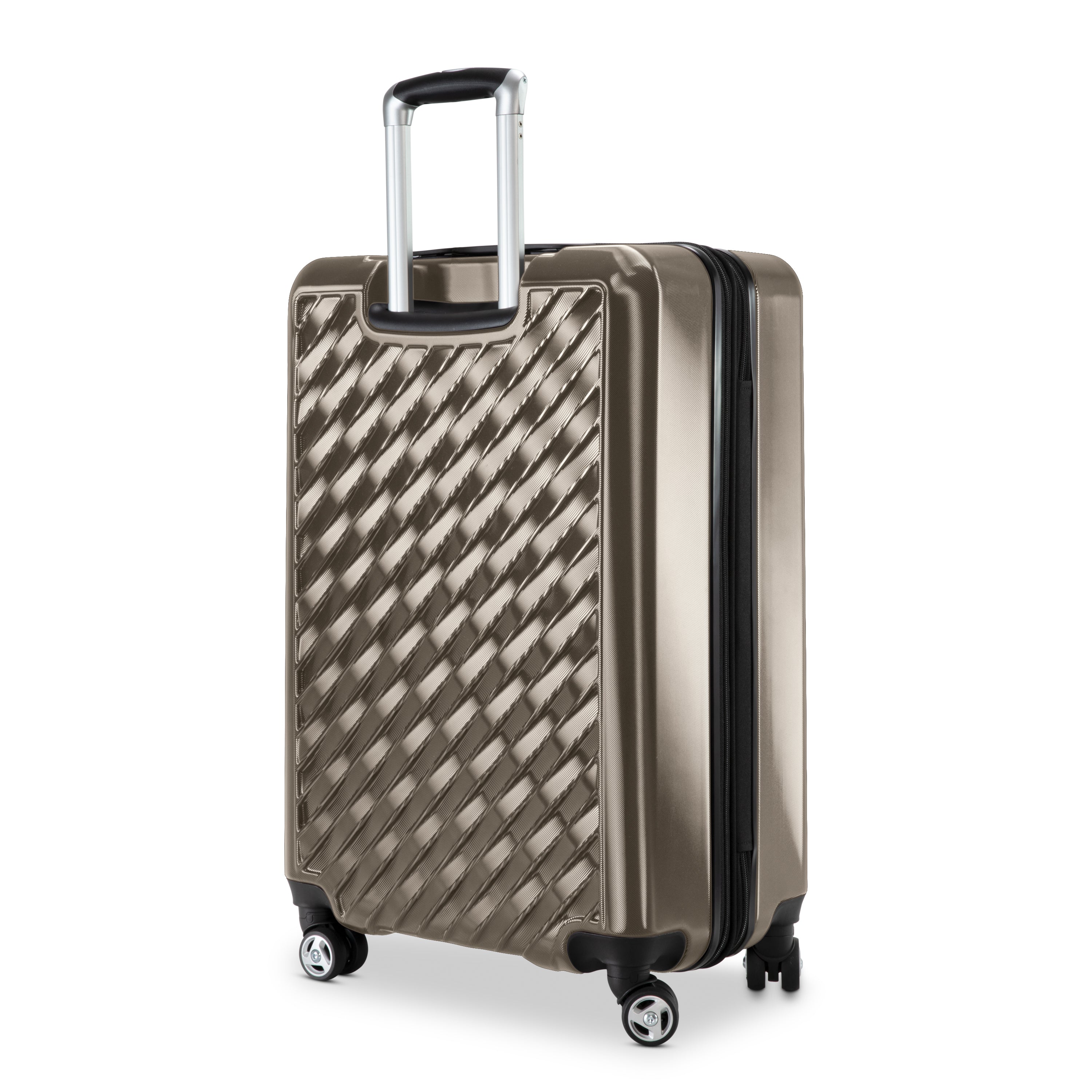 Ricardo Beverly Hills Melrose Hardside Expandable Luggage with Lightweight Construction for Smooth Traveling, Stylish, Durable, and Spacious, Men and Women ( Bronze , Check-In Medium 25-Inch ) Bronze Check In Medium 25 Inch U1