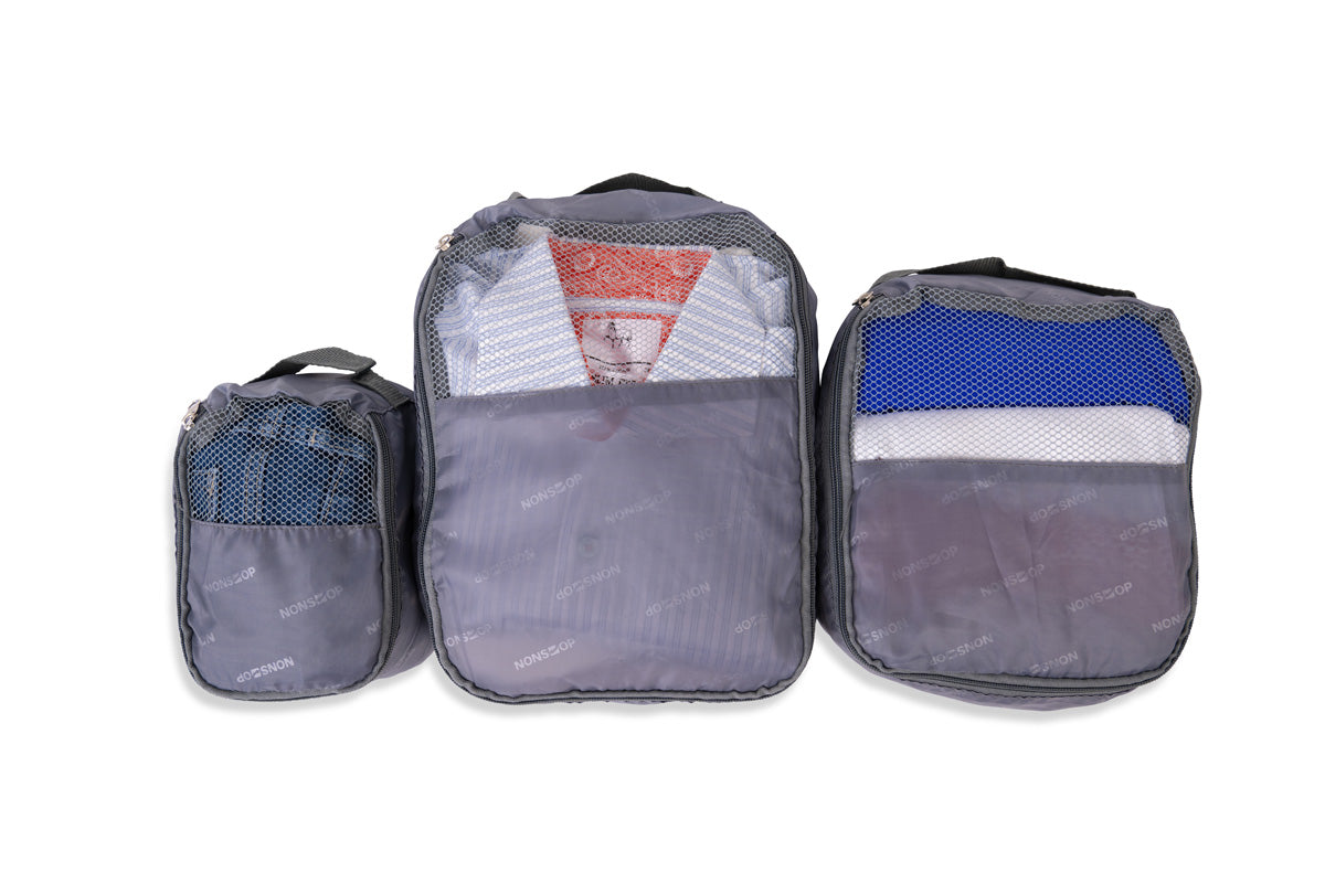 NONSTOP New York Elite Luggage Expandable Lightweight Spinner Wheels hard side shell Travel Suitcase Set, TSA Lock, Double USB Port, 3 packing cubes Denim Blue 3 Piece Set 20 24 28 U2