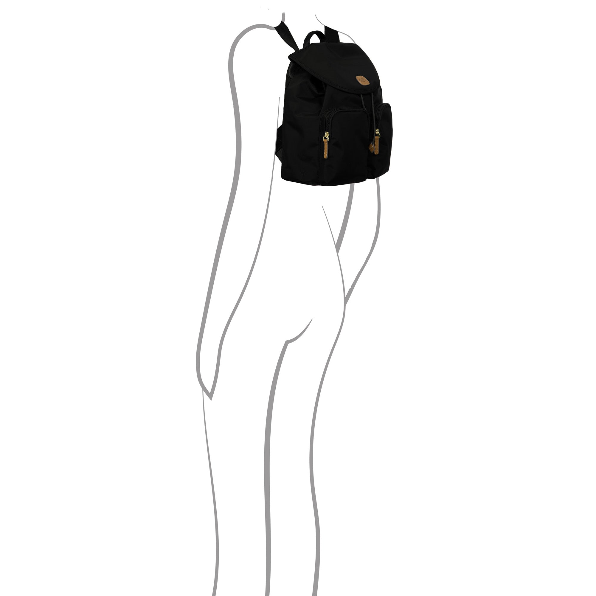 Bric's X-travel City Backpack Piccolo ( Black , One Size ) Black One Size U1